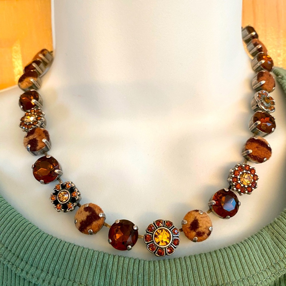 Mariana Brown and Gold Bracelet, necklace Collection Set